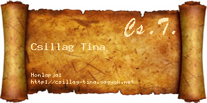 Csillag Tina névjegykártya
